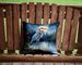 Blue Heron Under The Moonlight Throw Pillow Machine Washable, Indoor Outdoor Decorative Pillow For Couch, Bed Or Patio, 14Hx14W_maomaolike.com