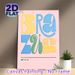 Art Typography "BRA ZU CA" Painting Poster, Vibrant Colorful Abstract Typographic Poster, Eye-catching Decorative Piece Ideal For Living Room, Bedroom_maomaolike.com
