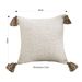 SOGA 50cm Beige Pillow Textured Throw Cover, Luxurious Rib Knit Ribbed Cotton Throw Pillow_maomaolike.com