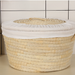 Home Creative Insulated Basket With Lid Rattan Storage Straw Woven Bun Cake Food Chestnut Box Commercial Use_maomaolike.com