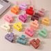 Guanyang 5cm seamless frosted hair clip for women's back of the head hair shark clip simple square small hair clip headdress_maomaolike.com
