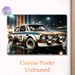 Vintage Rally Car Painting Poster, Moody Rainy Night Gritty Race Car Scene Poster, Realistic Dynamic Automotive Artwork Ideal For Garage, Man Cave Or_maomaolike.com