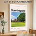 Sunningdale Golf Course Painting Poster, Vibrant Scenic Golf Course Poster, Showcases Iconic Clubhouse And Manicured Green, Ideal For Home Or Golf_maomaolike.com