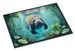Manatee In A Crystal-Clear Spring Doormat Front Door Mat Indoor Outdoor Rugs For Entryway, Non Slip Washable Low Pile, 24H X 36W_maomaolike.com