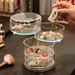 1pc Stylish & Large Capacity 3/4/5 Layers Rotating Jewelry Storage Box For Women, Transparent Desktop Organizer Dust-proof Hair_maomaolike.com