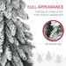 Tall Prelit Pencil Artificial Christmas Tree Holiday Décor With Snow Flocked Branches, Warm White Or Colorful LED Lights, Downswept Shape_maomaolike.com