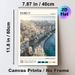 Beirut Coastal City Painting Poster, Warm-toned Minimalist Urban Landscape Poster, Features Charming Seaside City Skyline, Ideal For Home And Office_maomaolike.com