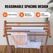 VEVOR Pool Towel Rack, 5 Bar, Brown, Freestanding Outdoor PVC T-Shape Poolside Storage Organizer, Include 8 Towel Clips, Mesh Bag, Hook, Also Stores Floats And Paddles, For Beach, Swimming Pool, Home_maomaolike.com