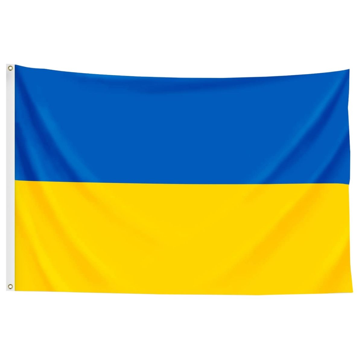 3x5Ft Ukrainian Flag, Double Side Printed Hanging Banner Flags With Grommets, Polyester Material, Vivid Color And UV Fade Resistant_maomaolike.com