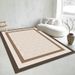 Living Room Rug Large Size Gorgeous Gold Frame Design Bedroom Rug Plush Thickened Machine Washable Thickened Underlay Interior Decorative Rug_maomaolike.com