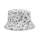 Hot Sale 2024 Fashion White Music Note Bucket Hats Sun Hip Hop Man Womens Fisherman Caps_maomaolike.com