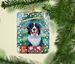 Bernese Mountain Dog Christmas Porcelain Ornament Christmas Tree Hanging Decorations For Home Christmas Holiday, Rectangle, Gift, Multicolor_maomaolike.com