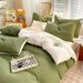 New Four-Piece Waffle Solid Color Duvet Cover Student Dormitory Single Summer Bed Sheet Three-Piece Set Home Textile Wholesale_maomaolike.com