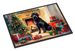 Bouvier Des Flandres Cozy Christmas Doormat Front Door Mat Indoor Outdoor Rugs For Entryway, Non Slip Washable Low Pile, 24H X 36W_maomaolike.com