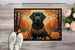 Black Labrador Retriever Fall Doormat Front Door Mat Indoor Outdoor Rugs For Entryway, Non Slip Washable Low Pile, 24H X 36W_maomaolike.com