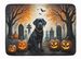 Black Labrador Retriever Spooky Halloween Memory Foam Kitchen Mat Machine Washable Anti-Fatigue Mat Cushion Comfort Bath Mat Or Kitchen Rug_maomaolike.com