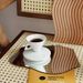 Coffee Cup Retro Ins Style Bone Porcelain Triangular Cone Cup Retro Ceramic Latte Cup And Saucer Set Bone Porcelain Coffee Cup_maomaolike.com