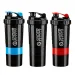3 Layers Shaker Protein Powder Shake Large Capacity Water Cup Body Building Exercise Mixing Bottle_maomaolike.com