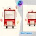 Fire Truck Themed Painting Poster, Soft Watercolor Style Cute Red Fire Truck With Balloons Poster, Warm Decorative Piece Suitable For Bedroom, Living_maomaolike.com