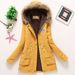 Women's Clothing 2024 Winter New Medium Long Cotton Coat Women's Large Fur Collar Lambskin Coat Plus Velvet Thickening Loose Cotton Clothes Trendy_maomaolike.com