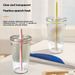 450ML Summer High-value Milk Tea Straw Plastic Transparent Multi-color Thickened Coffee Office Water Cup_maomaolike.com