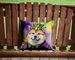 Akita King Of Mardi Gras Throw Pillow Machine Washable, Indoor Outdoor Decorative Pillow For Couch, Bed Or Patio, 14Hx14W_maomaolike.com