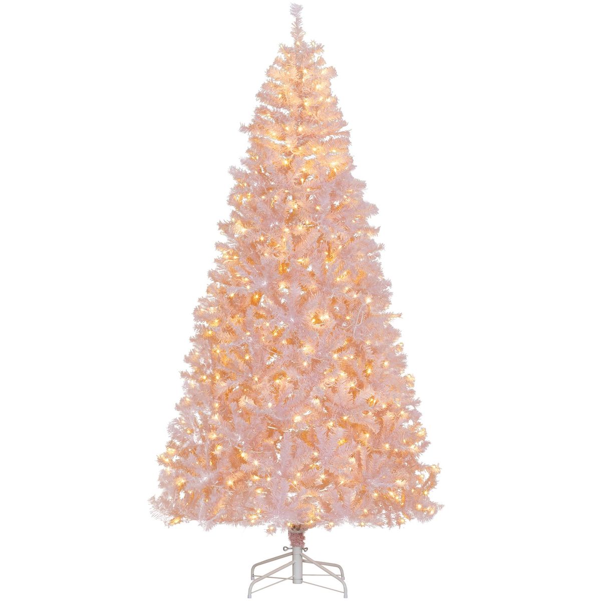 Prelit Christmas Tree Douglas Fir Artificial Christmas Tree With Realistic Branches, Warm White LED Lights_maomaolike.com