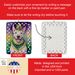 English Bull Terrier King Of Mardi Gras Porcelain Ornament Christmas Tree Hanging Decorations For Home Christmas Holiday, Rectangle, Gift, Multicolor_maomaolike.com