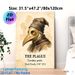 Plague Doctor Themed Painting Poster, Vintage Watercolor Style Black Death Historical Portrait Poster, Informative Historical Artwork Ideal For Study_maomaolike.com