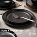 12-Piece Stoneware Dinner Plates Bowls Sets | Microwave & Dishwasher Safe | Non-Toxic Dinner Plates Bowls Set | Stackable Matte Glaze Kitchenware For 4_maomaolike.com