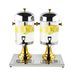 SOGA 16L Dual Stainless Steel Dispenser Beverage Juicer Transparent Commercial Drink Container Jug_maomaolike.com