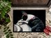 Boston Terrier Spot In The Sun Doormat Front Door Mat Indoor Outdoor Rugs For Entryway, Non Slip Washable Low Pile, 24H X 36W_maomaolike.com
