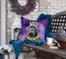 Neapolitan Mastiff King Of Mardi Gras Throw Pillow Machine Washable, Indoor Outdoor Decorative Pillow For Couch, Bed Or Patio, 18Hx18W_maomaolike.com