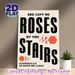 Rose & Sentimental Typography Themed Painting Poster, Minimalist Retro Vibrant Rose & Text Poster, Warm Heartfelt Decor Ideal For Bedroom, Living Room_maomaolike.com