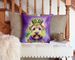 Wheaten Terrier King Of Mardi Gras Throw Pillow Machine Washable, Indoor Outdoor Decorative Pillow For Couch, Bed Or Patio, 14Hx14W_maomaolike.com