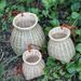 Fish Backpack Small Weaving Decorative Yangko Performance Props Storage Tea Picking Bamboo Basket_maomaolike.com