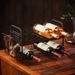 Home wine glass rack wine cabinet wine rack ornaments wine decoration inverted wine bottle rack light luxury high end wine rack_maomaolike.com