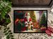 Labrador Retriever And Santa Claus Doormat Front Door Mat Indoor Outdoor Rugs For Entryway, Non Slip Washable Low Pile, 24H X 36W_maomaolike.com