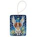 Brittany Spaniel My Angel Porcelain Ornament Christmas Tree Hanging Decorations For Home Christmas Holiday, Rectangle, Gift, Multicolor_maomaolike.com