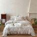 French Style Girly Fashion Romantic All-Cotton Double Layer Gauze Four-Piece Set With Ruched Lace Silky Smooth Naked Sleep Bed She_maomaolike.com