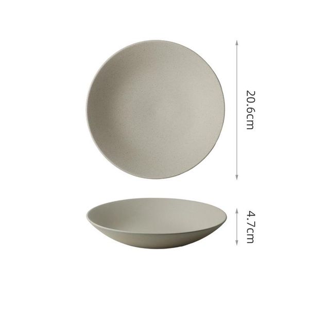 Vintage Hat Western Food Pasta Deep Cold Dish Restaurant Commercial Unglazed Ceramic Plate_maomaolike.com