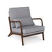 Modern Accent Chair With Rubber Wood Armrests And Removable Back_maomaolike.com