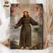 Saint Francis Religious Painting Poster, Classical Realistic Sacred Scene Poster, Timeless Spiritual Artwork Suitable For Church, Study Room And_maomaolike.com