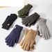 Sports Gloves Skiing Cycling Motorcycle Hiking Touch Screen Gloves Men's Fleece Thick Gloves Wool Knit Warm Touch Screen_maomaolike.com