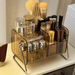 Perfume Storage Bathroom Lipstick Organizer Eyeshadow Palette Makeup Brush Skincare Display Rack Entryway Vintage Style_maomaolike.com