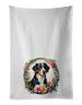 Appenzeller Sennenhund And Flowers Kitchen Towel Set Of 2 White Dish Towels Decorative Bathroom Hand Towel For Hand, Face, Hair, Yoga, Tea, Dishcloth, 19 X 28", White_maomaolike.com