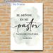 Spanish Psalm 23:1 Bible Verse Painting Poster, Soft Muted Watercolor Wash Poster, Inspirational Religious Message With Mixed Font Styles, Suitable_maomaolike.com
