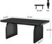 Coffee Table, Farmhouse Center Table Low Cocktail Tea Table_maomaolike.com