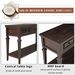 Classic Retro Style Console Table With Three Top Drawers And Open Style Bottom Shelf,Easy Assembly_maomaolike.com