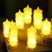 New Transparent Tear-Shaped Candle With Base, Realistic LED Electronic Candle, Ins Style Glowing Creative Birthday Decoration Nigh_maomaolike.com